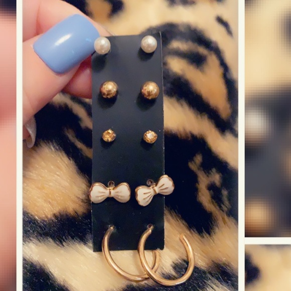 NEW 💗 Stackable Cute Layering earrings set - Picture 2 of 2